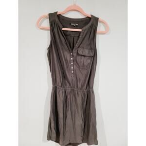 Women's Express Button Front Gray Dress Size XS